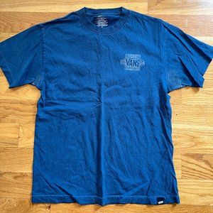 VANS Distressed Blue Tshirt - Men's M